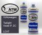 Preview: Volkswagen, Twilight Violet P. 2C, LC4T: 400ml Sprühdose + 400ml Klarlack - Set, von ATW Autoteile West.